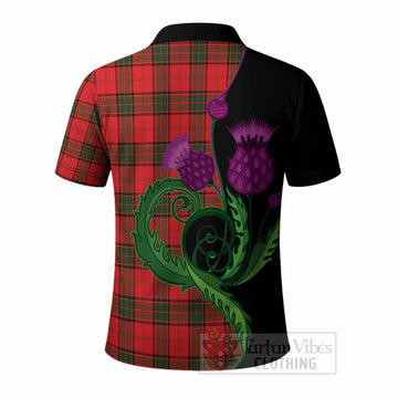 Adair Tartan Polo Shirt Traditional Scottish Thistle