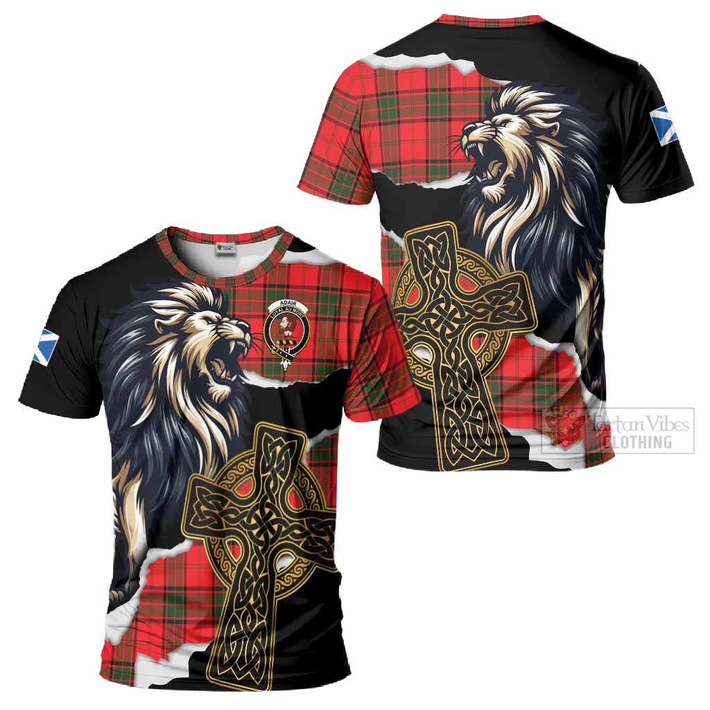 Adair Tartan Scottish T-Shirt Lion Celtic Heritage