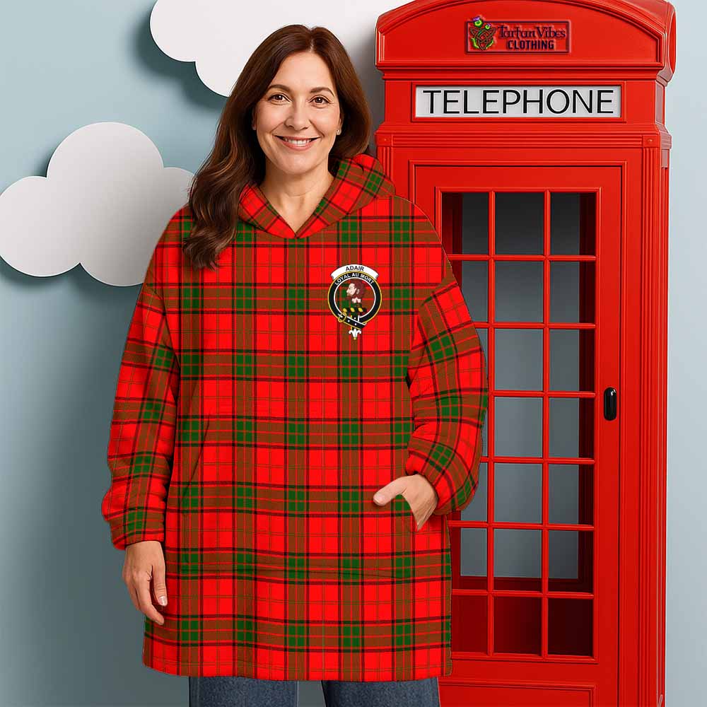 Adair Tartan Wearable Blanket with Family Crest - Tartan Vibes Clothing