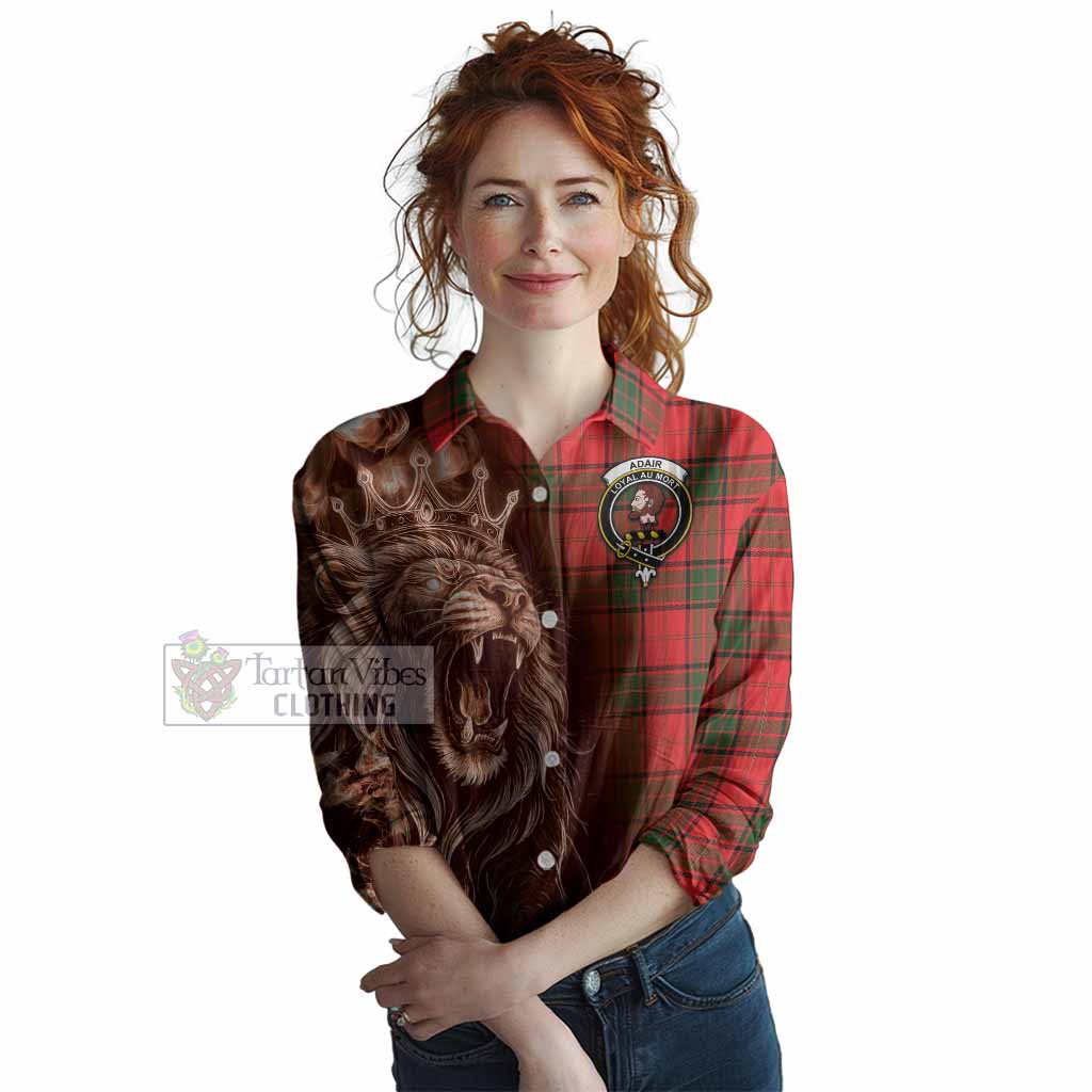 Adair Tartan Women Casual Shirt Roaring Lion Heritage