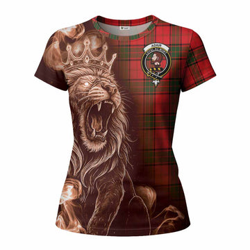 Adair Tartan Women T shirt Roaring Lion Heritage