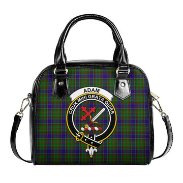Adam Tartan Shoulder Handbags with Family Crest