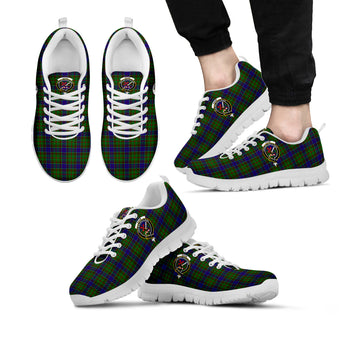 Adam Tartan Sneakers with Family Crest