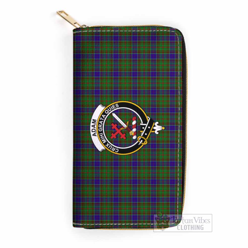 Tartan Vibes Clothing Adam Tartan Women's Leather Wallet with Family Crest