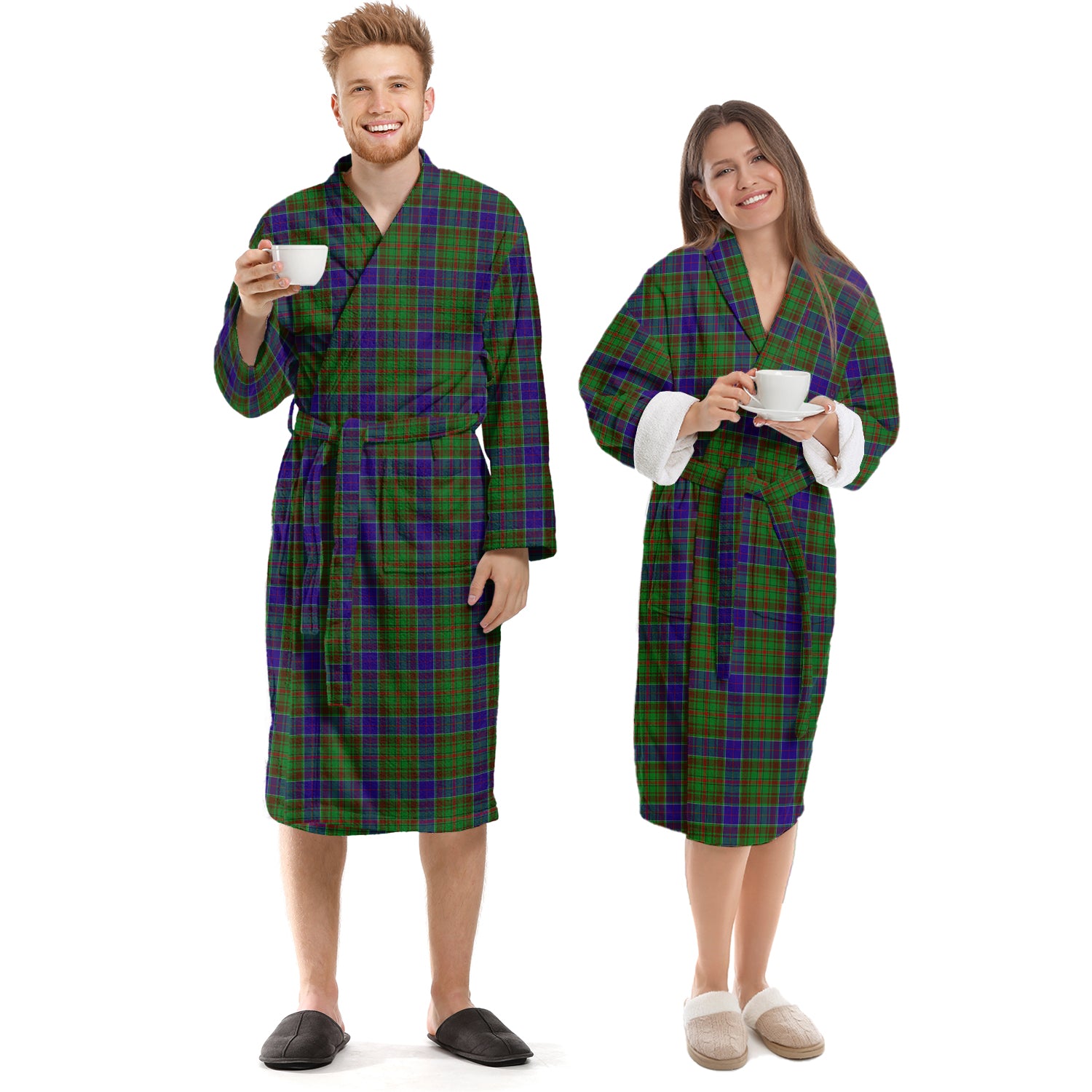 Adam Tartan Bathrobe Unisex S - Tartan Vibes Clothing