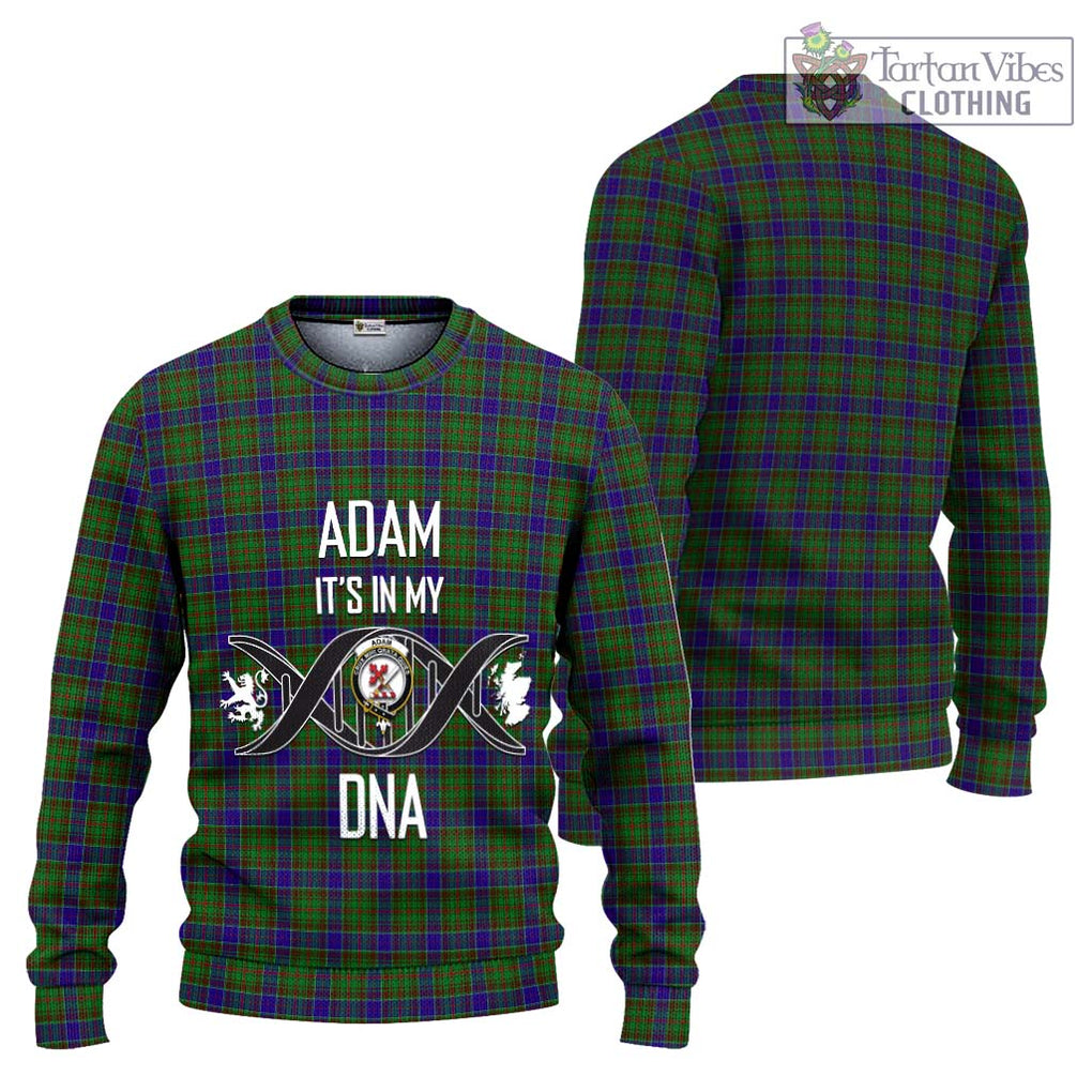 Adam Tartan Knitted Sweater with Family Crest DNA In Me Style Unisex - Tartanvibesclothing Shop