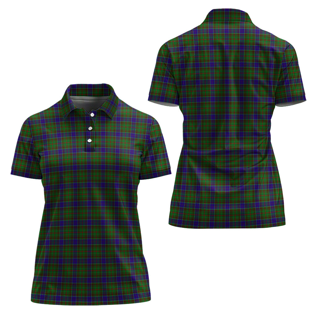 Adam Tartan Polo Shirt For Women Women - Tartanvibesclothing