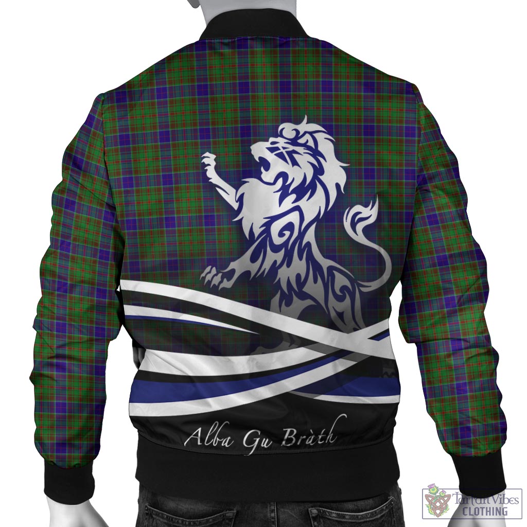Tartan Vibes Clothing Adam Tartan Bomber Jacket with Alba Gu Brath Regal Lion Emblem