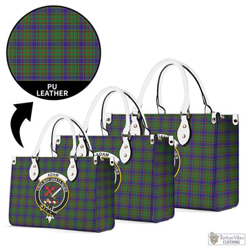 Adam Tartan Luxury Leather Handbags with Family Crest