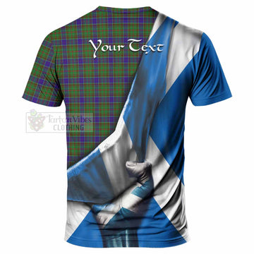 Adam Tartan T-Shirt with Family Crest Scotland Patriotic Style