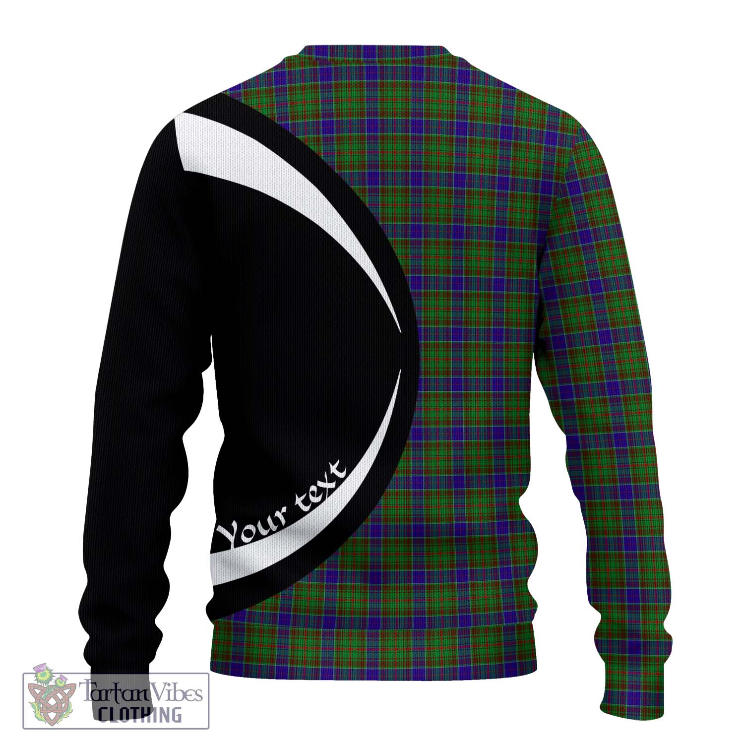 Adam Tartan Ugly Sweater with Family Crest Circle Style - Tartan Vibes Clothing