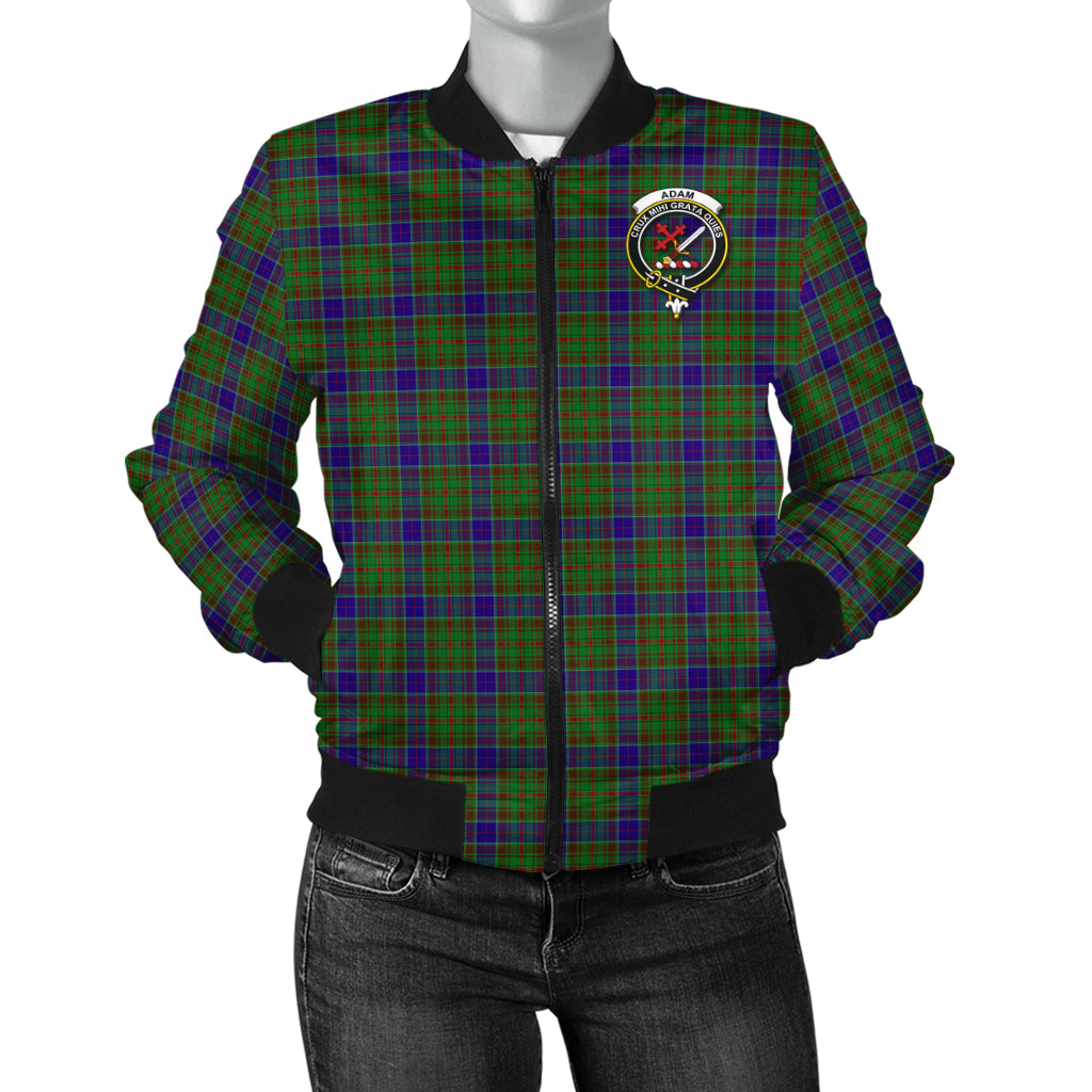 Adam Tartan Bomber Jacket with Family Crest - Tartanvibesclothing