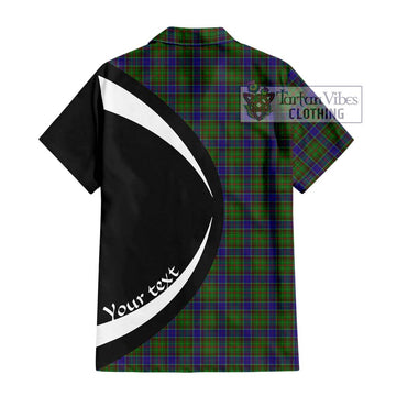 Adam Tartan Hawaiian Shirt with Family Crest Circle Style