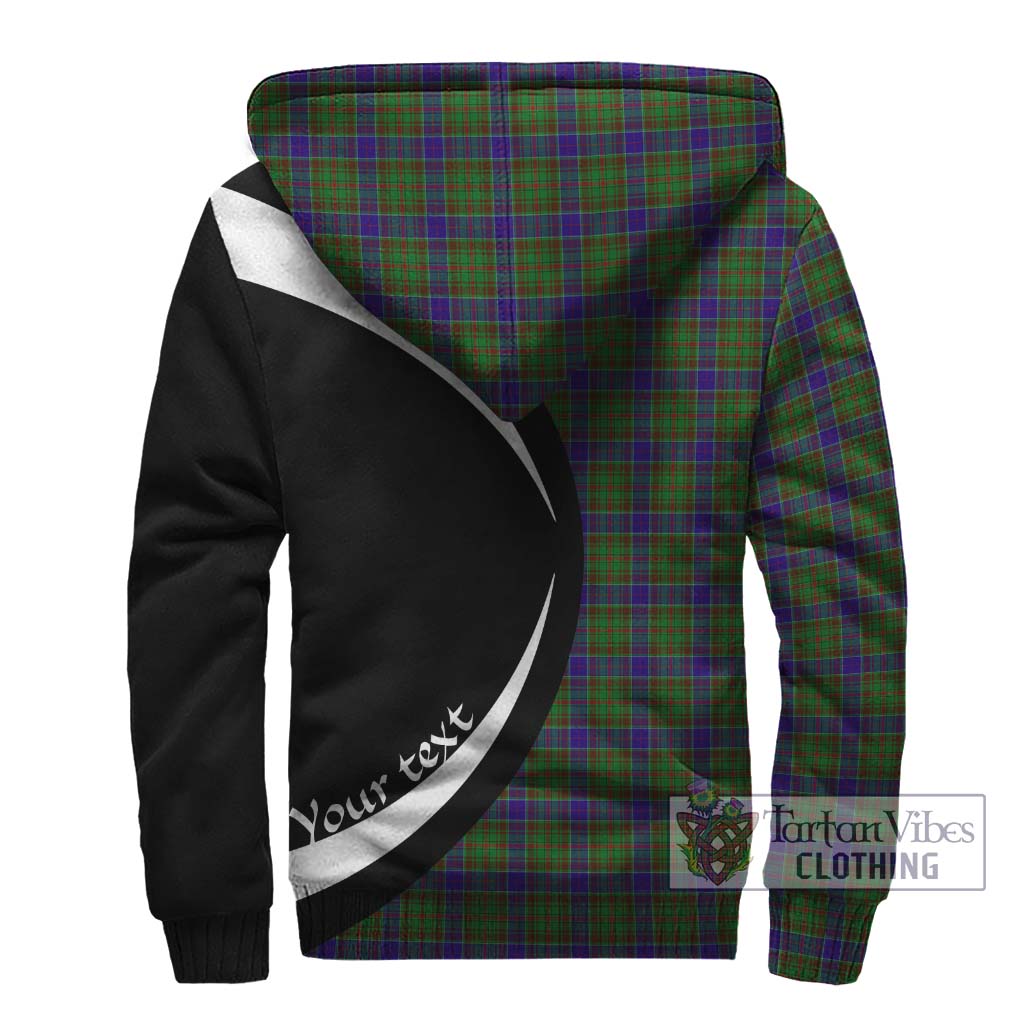 Adam Tartan Sherpa Hoodie with Family Crest Circle Style - Tartan Vibes Clothing