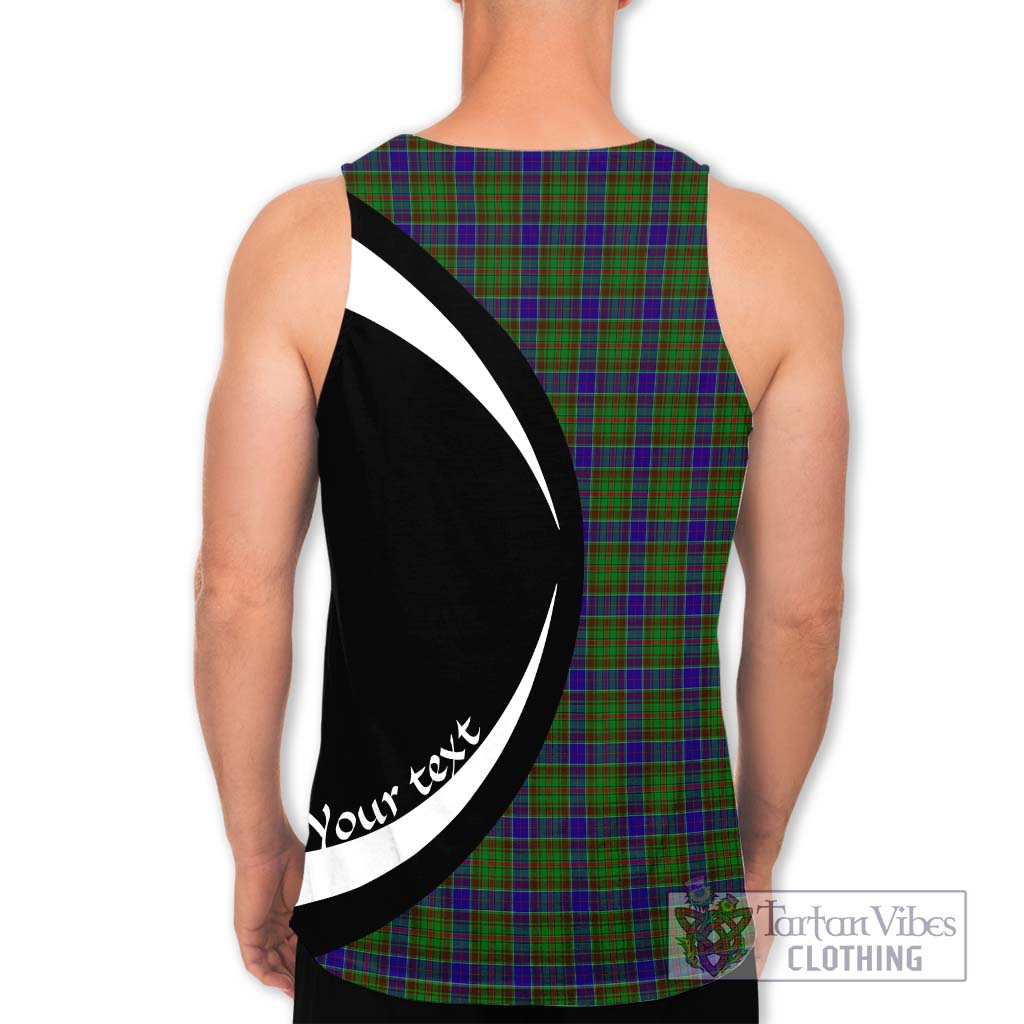 Adam Tartan Men's Tank Top with Family Crest Circle Style - Tartan Vibes Clothing