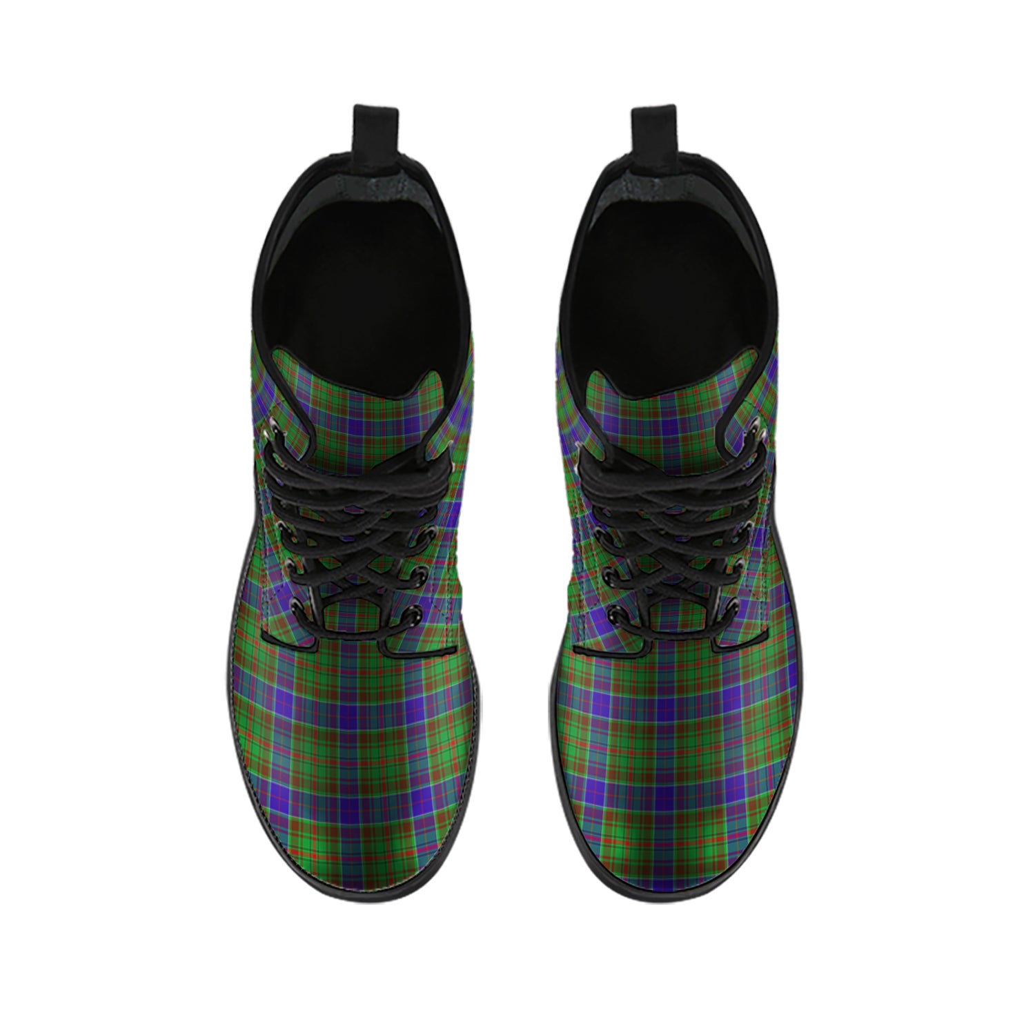 Adam Tartan Leather Boots - Tartanvibesclothing