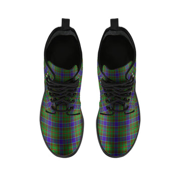 Adam Tartan Leather Boots