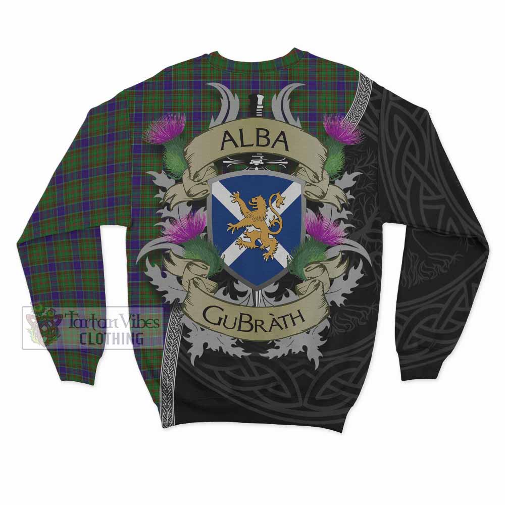 Tartan Vibes Clothing Adam Tartan Family Crest Sweatshirt Lion Rampant Royal Thistle Shield Celtic Inspired