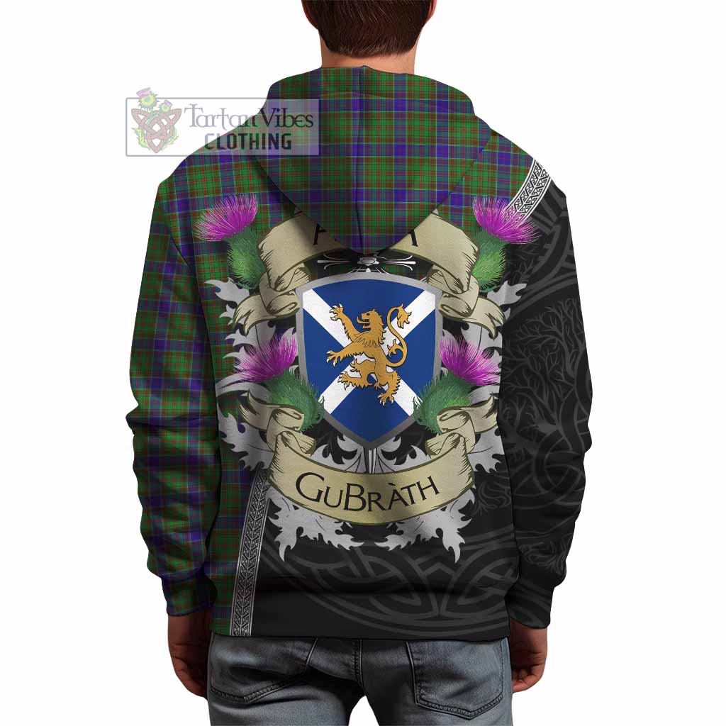 Tartan Vibes Clothing Adam Tartan Family Crest Hoodie Lion Rampant Royal Thistle Shield Celtic Inspired