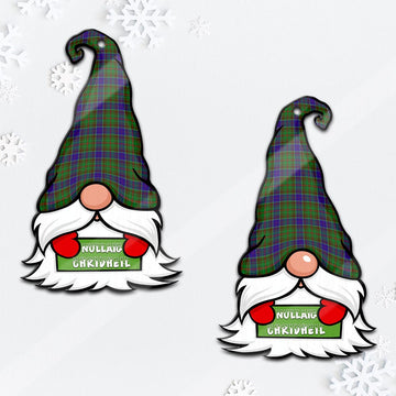 Adam Gnome Christmas Ornament with His Tartan Christmas Hat