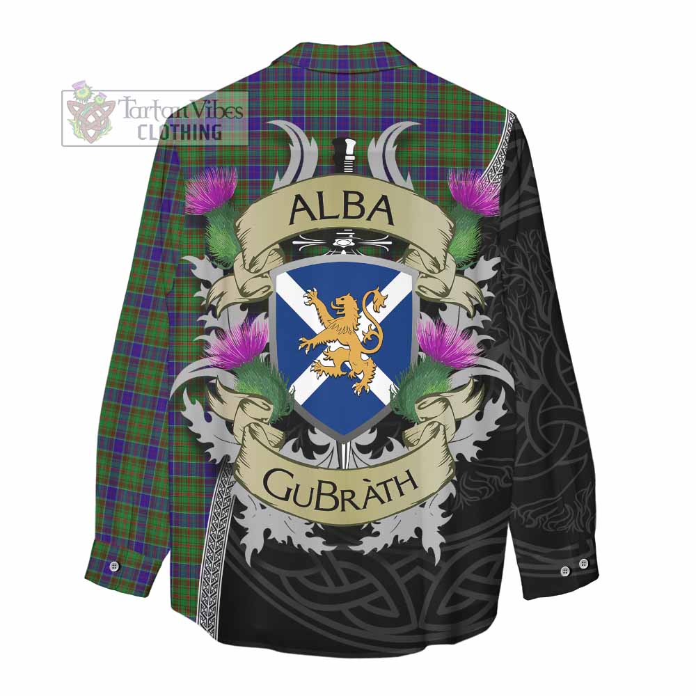 Tartan Vibes Clothing Adam Tartan Family Crest Women's Casual Shirt Lion Rampant Royal Thistle Shield Celtic Inspired