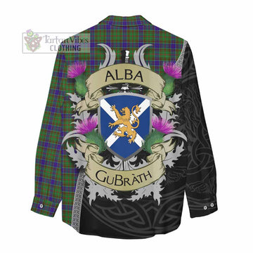 Tartan Vibes Clothing Adam Tartan Family Crest Women's Casual Shirt Lion Rampant Royal Thistle Shield Celtic Inspired