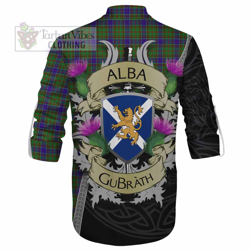 Tartan Vibes Clothing Adam Tartan Family Crest Ghillie Kilt Shirt Lion Rampant Royal Thistle Shield Celtic Inspired