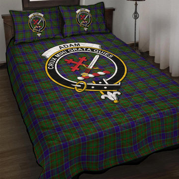 Adam Tartan Quilt Bed Set with Family Crest