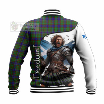Adam Crest Tartan Baseball Jacket Inspired by the Freedom of Scottish Warrior