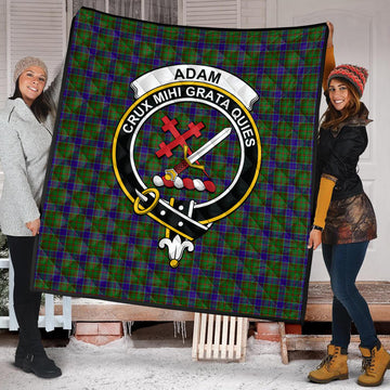 Adam Tartan Quilt with Family Crest
