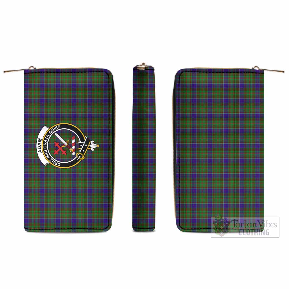 Tartan Vibes Clothing Adam Tartan Women's Leather Wallet with Family Crest
