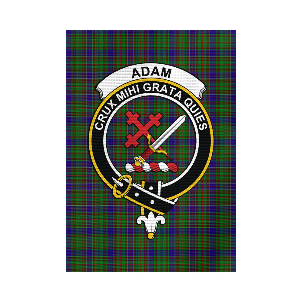 Adam Tartan Flag with Family Crest - Tartanvibesclothing