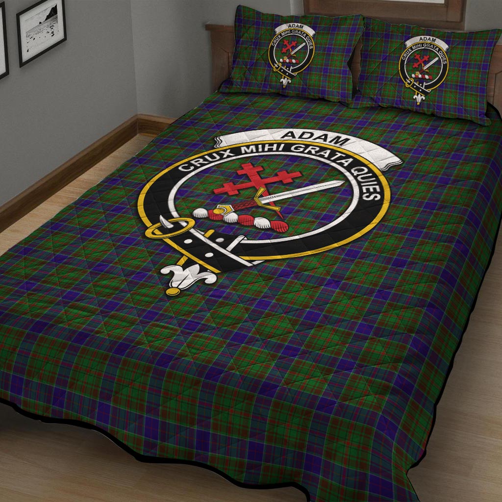 Adam Tartan Quilt Bed Set with Family Crest - Tartan Vibes Clothing