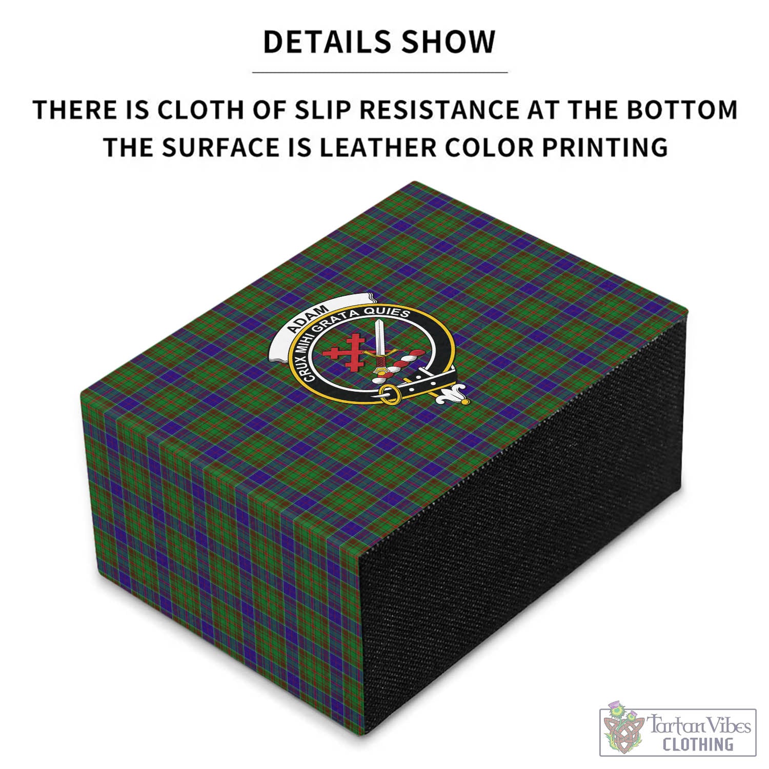 Adam Tartan Pen Holder with Family Crest - Tartan Vibes Clothing