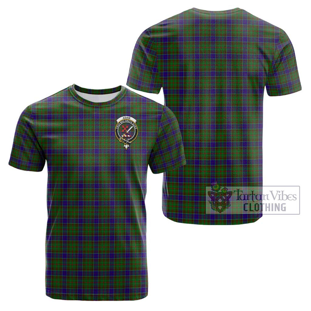 Adam Tartan Cotton T-Shirt with Family Crest Kid's Shirt - Tartanvibesclothing Shop