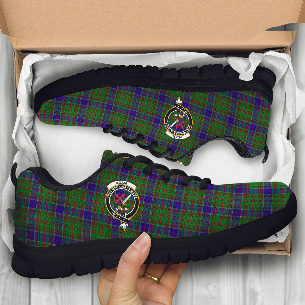 Adam Tartan Sneakers with Family Crest - Tartan Vibes Clothing