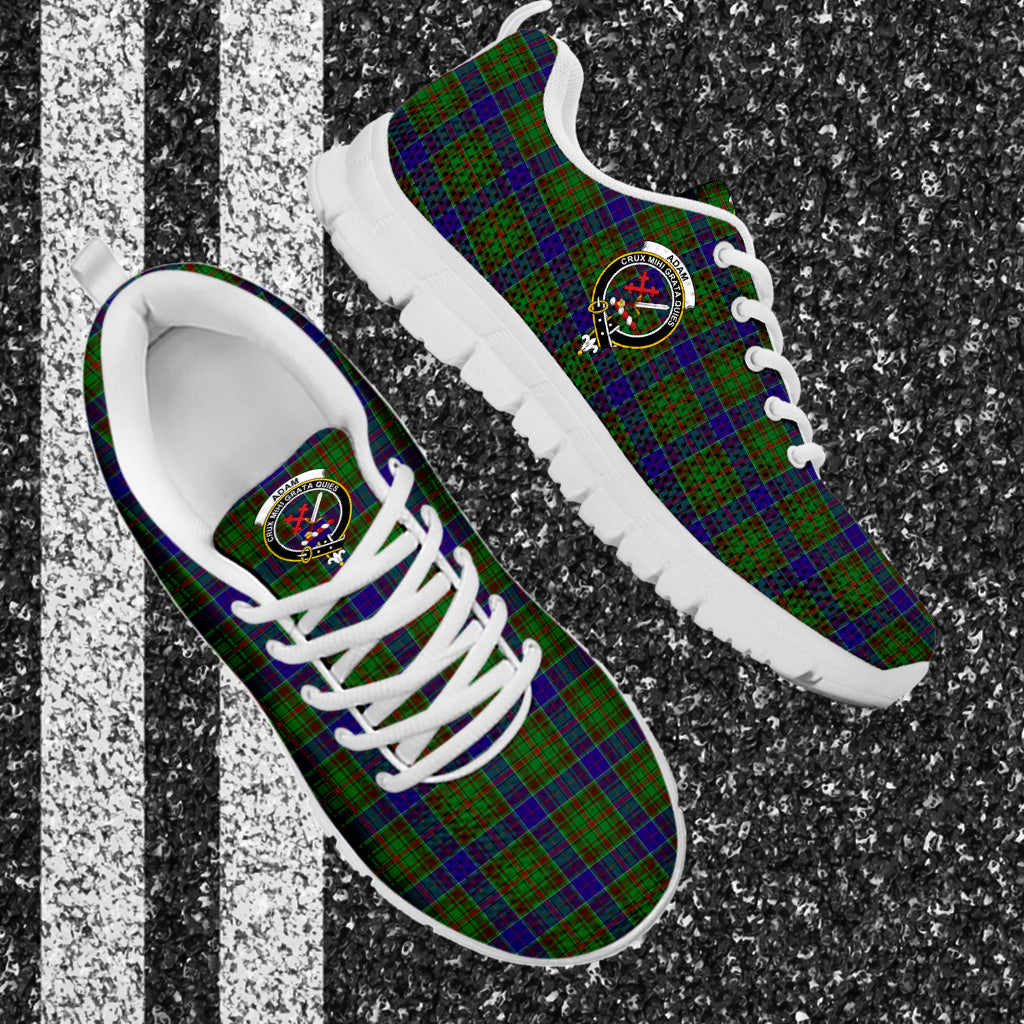 Adam Tartan Sneakers with Family Crest - Tartan Vibes Clothing