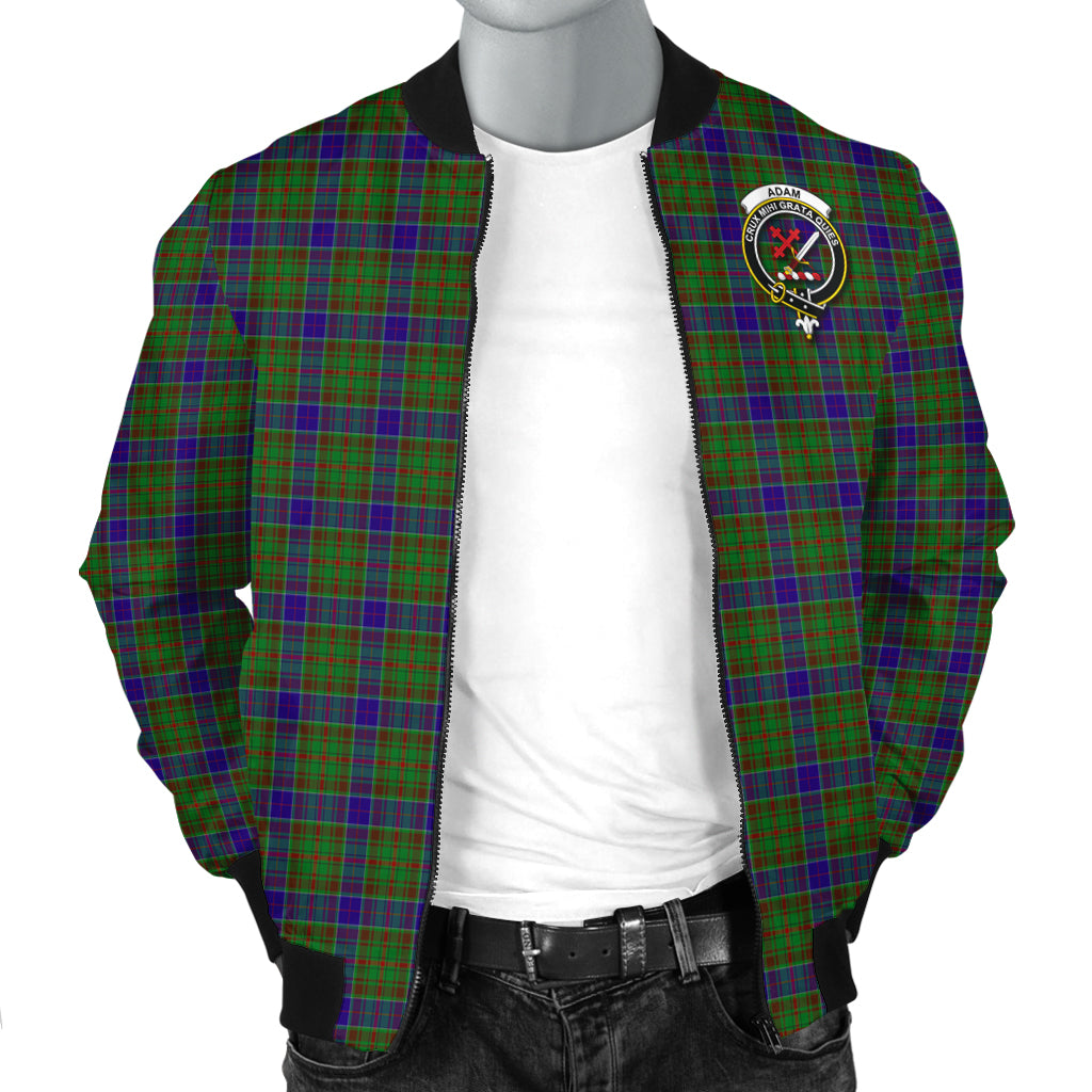 Adam Tartan Bomber Jacket with Family Crest - Tartanvibesclothing
