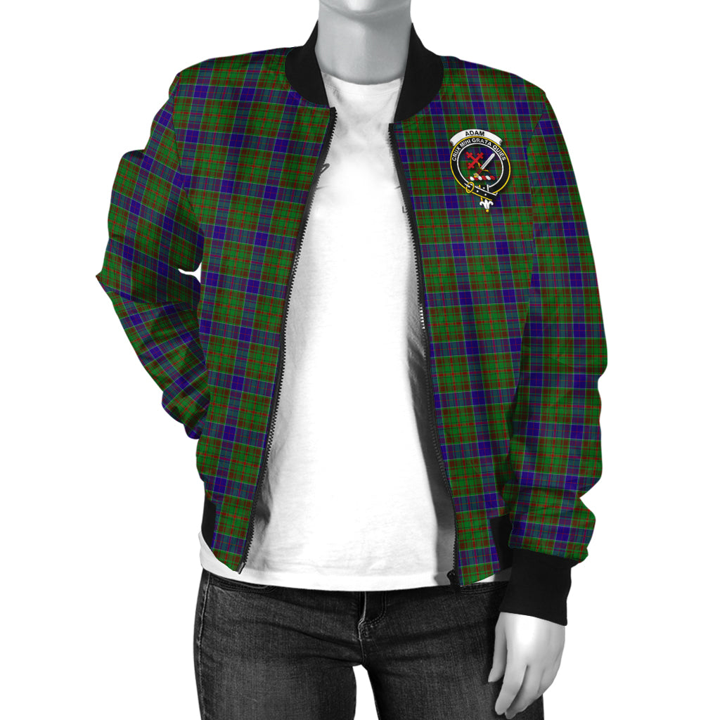 Adam Tartan Bomber Jacket with Family Crest - Tartanvibesclothing