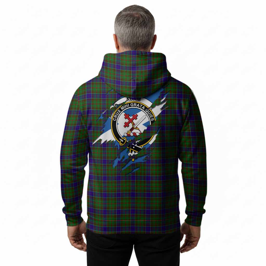 Adam Clan Crest In Me Tartan Hoodie Scotland Flag Style