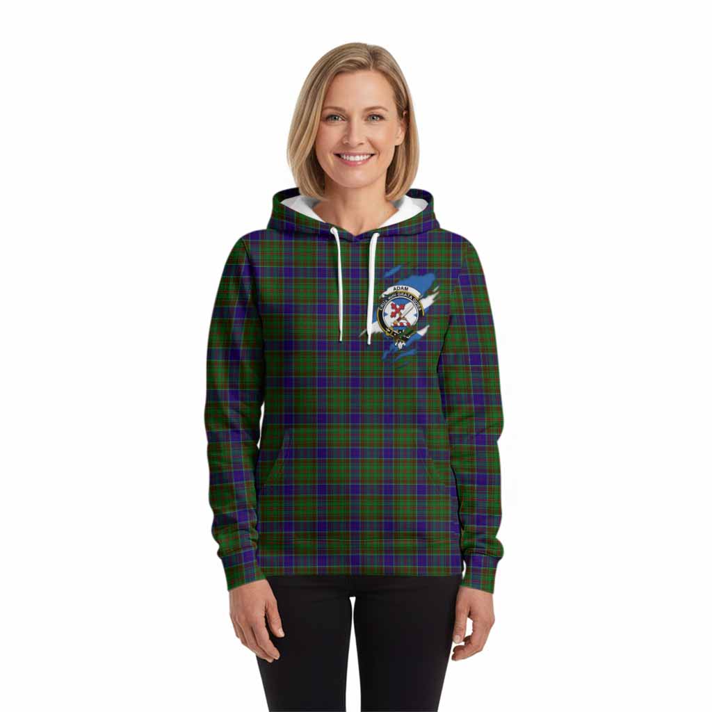 Adam Clan Crest In Me Tartan Hoodie Scotland Flag Style