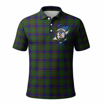 Adam Clan Crest In Me Tartan Polo Shirt Scotland Flag Style