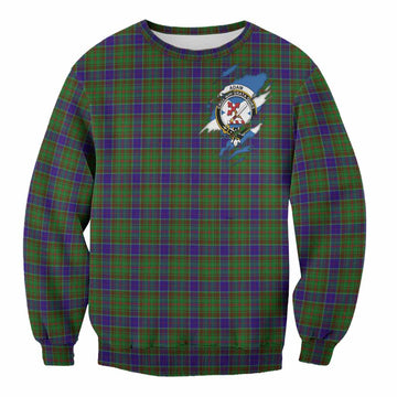 Adam Clan Crest In Me Tartan Sweatshirt Scotland Flag Style