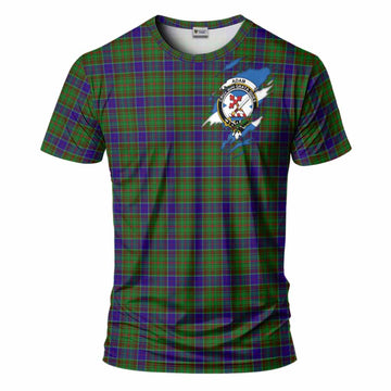 Adam Clan Crest In Me Tartan T-Shirt Scotland Flag Style