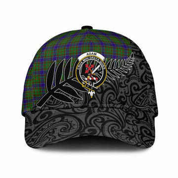 Adam Crest Tartan Classic Cap with New Zealand Silver Fern Half Style