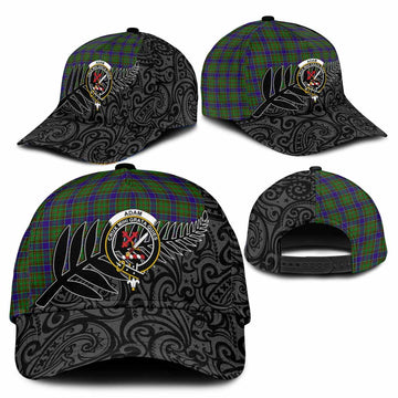 Adam Crest Tartan Classic Cap with New Zealand Silver Fern Half Style