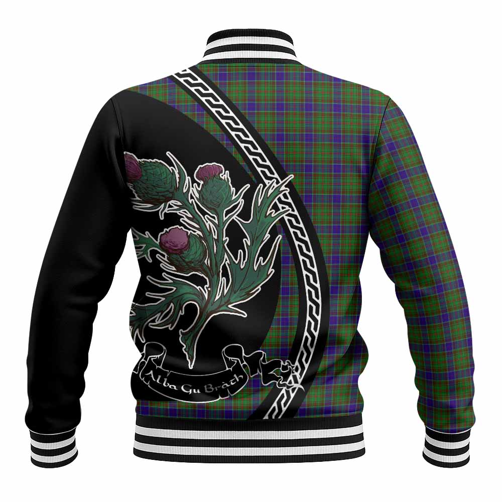 Adam Family Crest Tartan Baseball Jacket Alba Thistle Inspired - Tartan Vibes Clothing