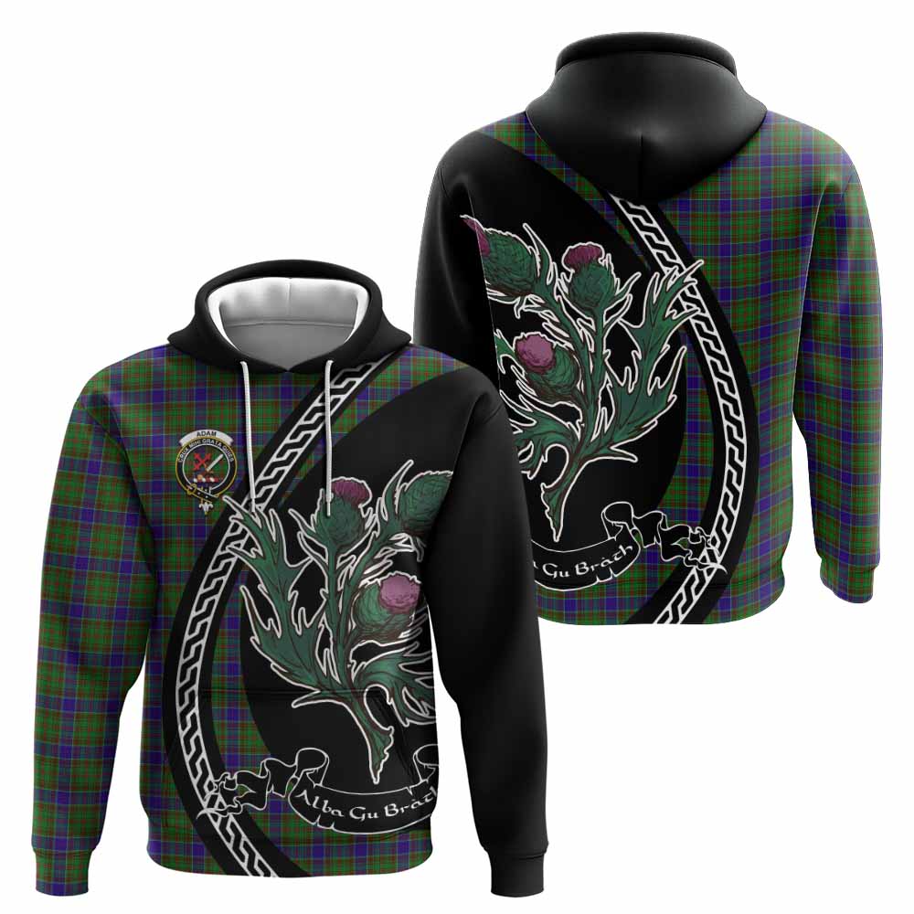 Adam Family Crest Tartan Hoodie Alba Thistle Inspired - Tartan Vibes Clothing