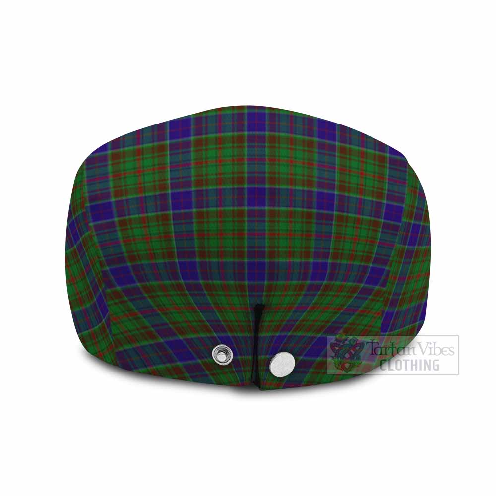 Adam Family Crest Tartan Jeff Cap, Tartan Flat Cap
