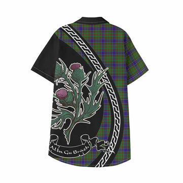 Adam Family Crest Tartan Kid Hawaiian Shirt Alba Thistle Inspired - Tartan Vibes Clothing